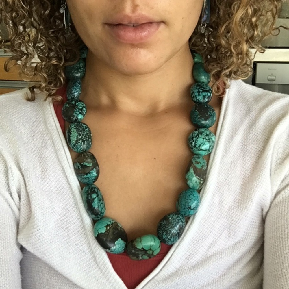 Turquoise chunky necklace